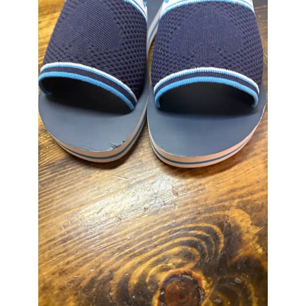 Kate Spade Navy Blue Slide Sandals Size 6